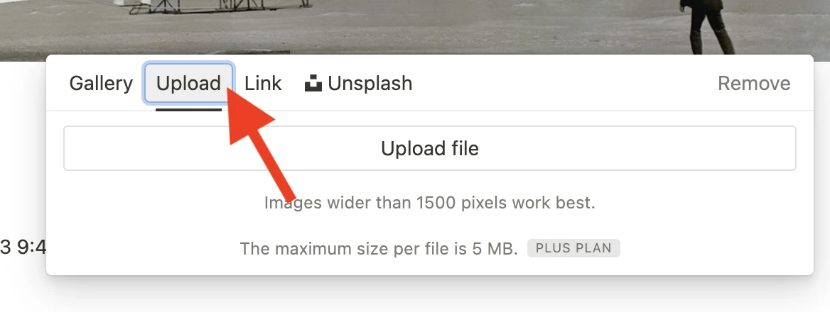 Чтобы добавить изображение в галерею, перетащите его из своего компьютера или выберите "Загрузить файл" и выберите нужное изображение.