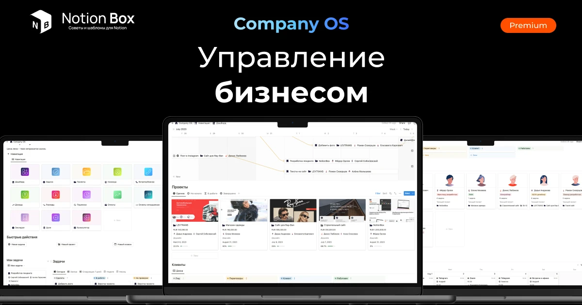 Company OS – Шаблон Управление бизнесом в Notion