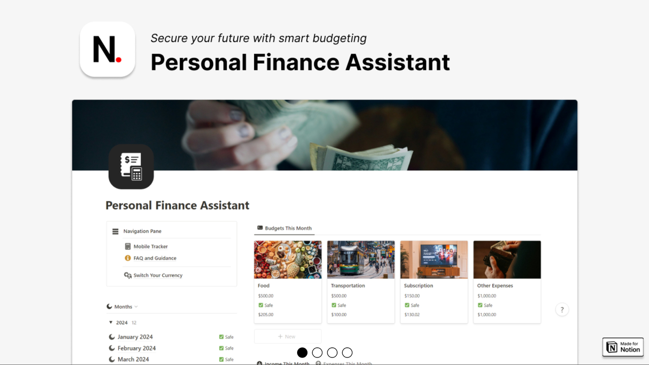 Notion Personal Finance Assistant